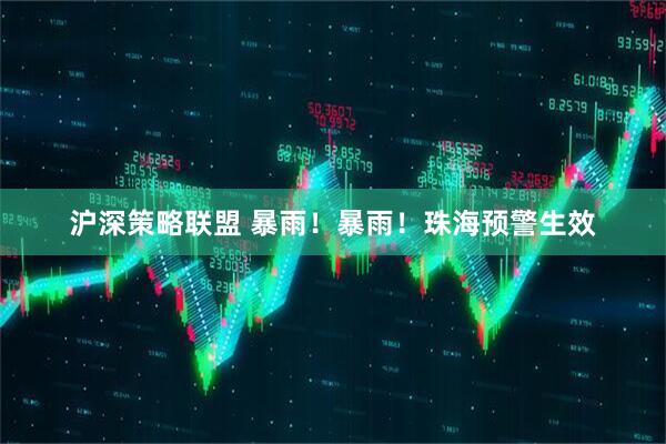 沪深策略联盟 暴雨!暴雨!珠海预警生效